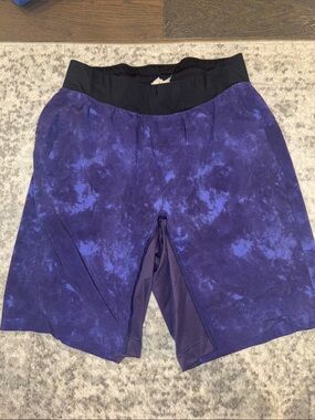 Men's Performance Tie-Dye Purple Athletic Shorts